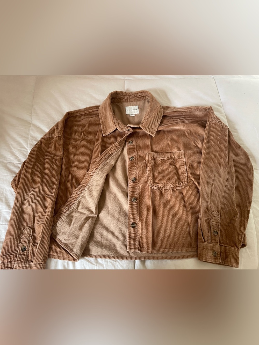 American Eagle Outfitters Brown Corduroy Overshirt